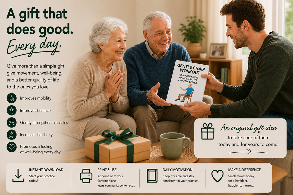 Gentle Chair Exercises for Seniors (Printable PDF)