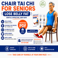 Printable Chair Tai Chi PDF – Lose Belly Fat After 50 | 20-Minute Chair Workout for Seniors by Jo Deluk