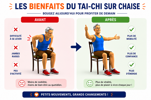 Tai Chi sur chaise en Français - PDF Perdre le gras du ventre après 50 ans (de Jo Deluk)