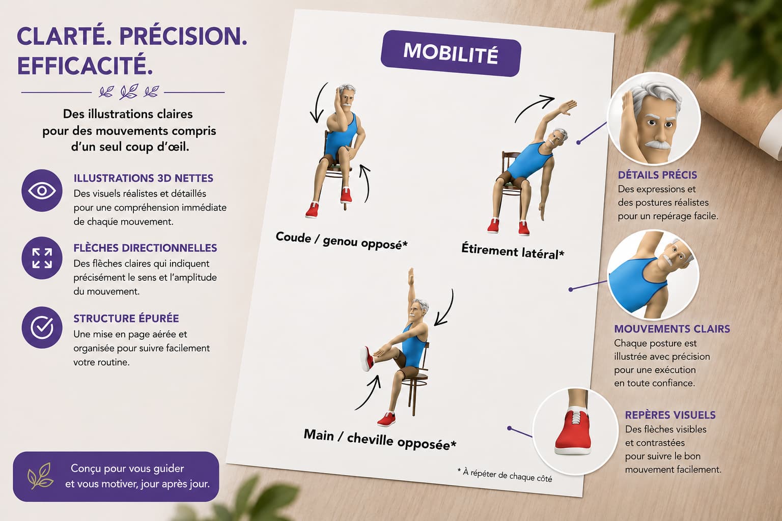 Tai Chi sur chaise en Français - PDF Perdre le gras du ventre après 50 ans (de Jo Deluk)