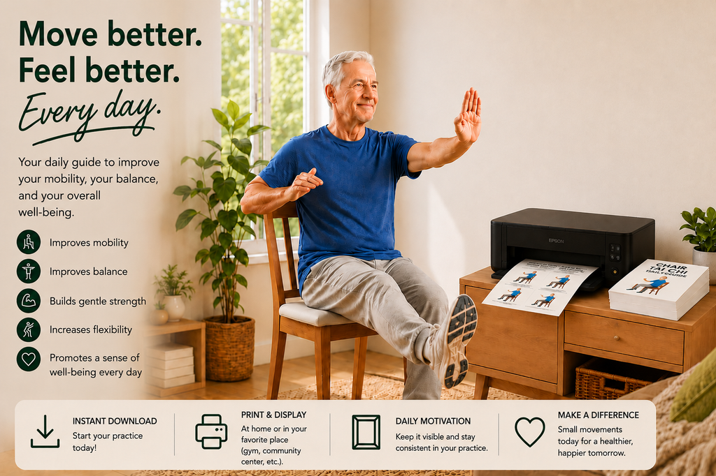 Gentle Chair Exercises for Seniors (Printable PDF)