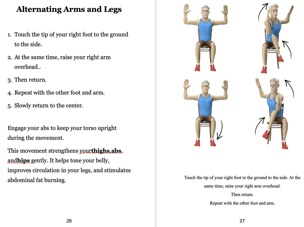 Printable Chair Tai Chi PDF – Lose Belly Fat After 50 | 20-Minute Chair Workout for Seniors by Jo Deluk