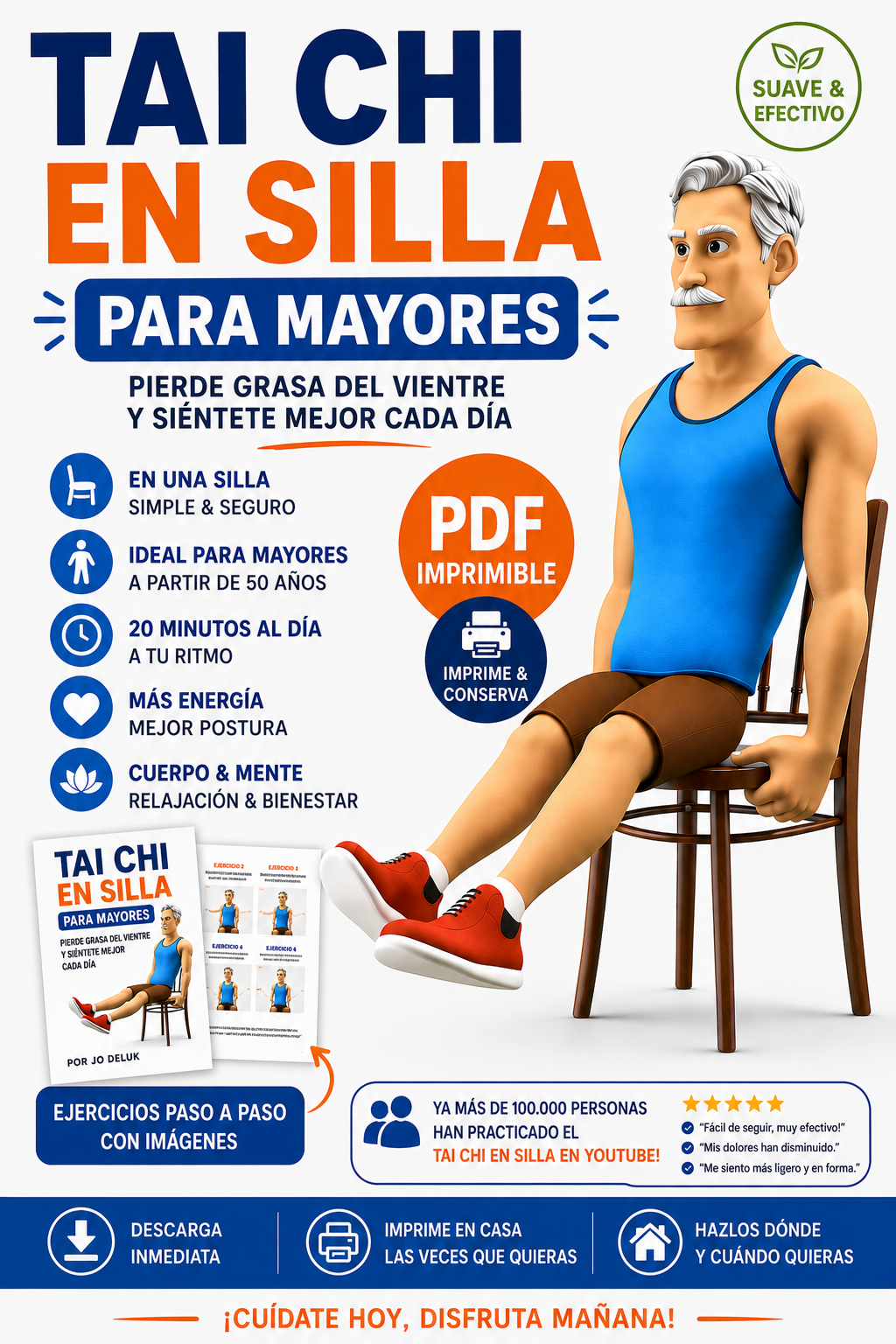 Tai-chi sur chaise pour les plus de 50 ans | PDF en espagnol – Jo Deluk